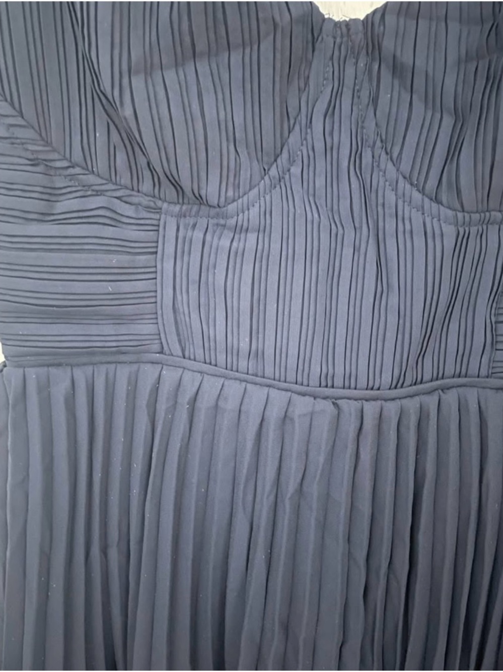 Lulu's Navy Tiered Spaghetti-Strap Midi Dress - Picture 3 of 4